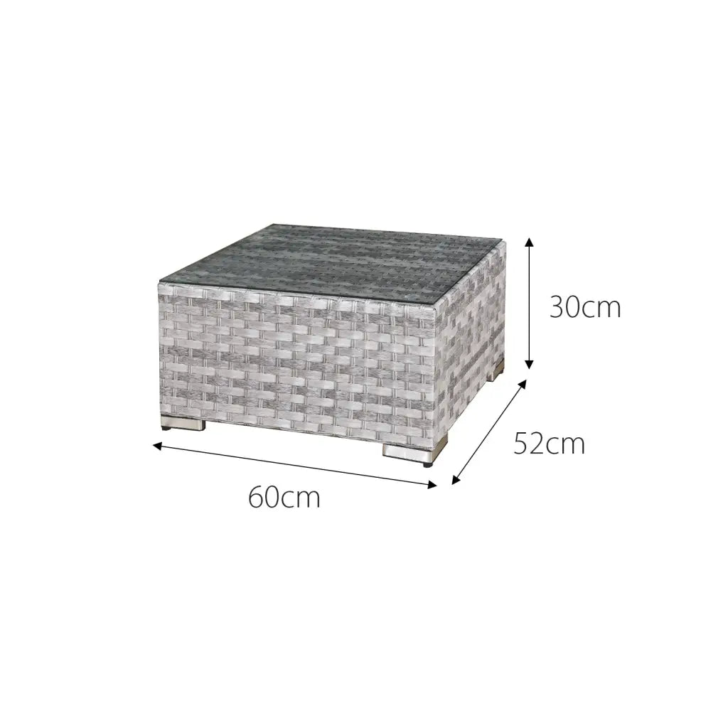 Acorn Rattan 5 Seat Lounge Sofa Set in Dove Grey