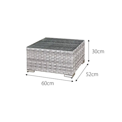 Acorn Rattan 5 Seat Lounge Sofa Set in Dove Grey