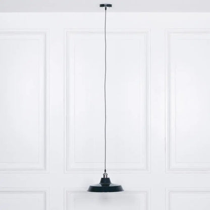 Factory Style Royal Blue Enamel Painted 36cm Pendant Light