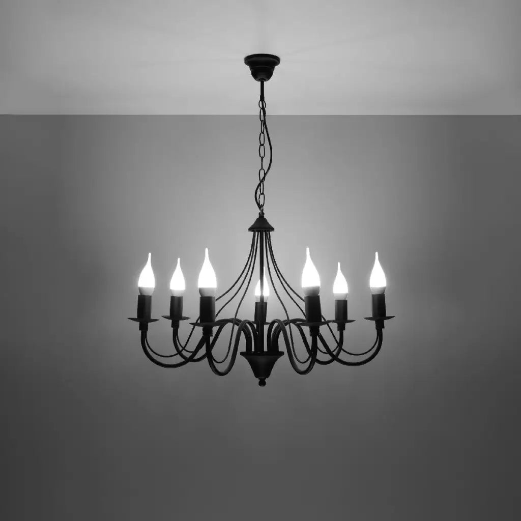 Chandelier MINERWA 7 Candles black