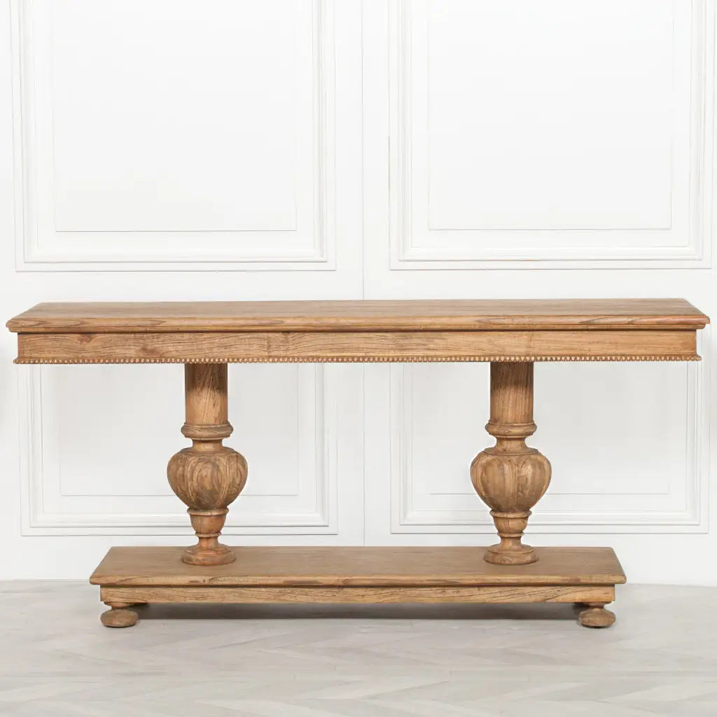 Rustic Cedar Wood Console Table 180cm